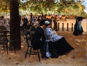 På Væddeløbsbanen, 1874 af Giuseppe or Joseph de Nittis