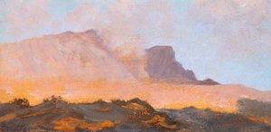 Fumarole of Mount Vesuvius, ca. 1871, af Giuseppe De Nittis (1846-1884), olie på lærred af Giuseppe or Joseph de Nittis