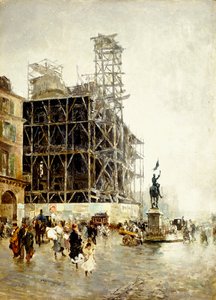 Pyramidernes plads, af Giuseppe or Joseph de Nittis