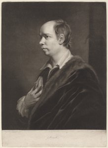 Oliver Goldsmith af Giuseppi Filippo Liberati Marchi after Sir Joshua Reynolds