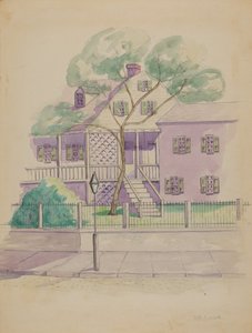 Gammelt hollandsk bondehus, ca. 1936.