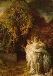 Diana og Acteon (olie på lærred) af Glyn Warren Philpot