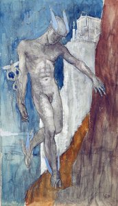 Hermes Descending (blyant og wc)