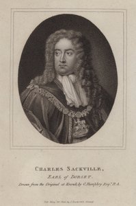 Charles Sackville, 6. jarl af Dorset, engelsk digter og hofmand (gravering) af Godfrey (after) Kneller
