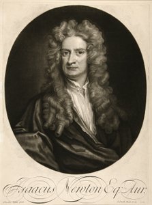 Isaac Newton, Esq., pub. 1712 (gravering) af Godfrey (after) Kneller