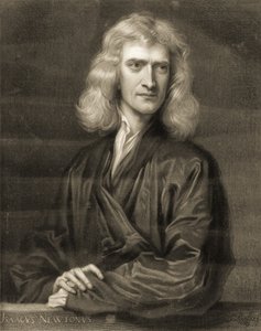 Portræt af Sir Isaac Newton