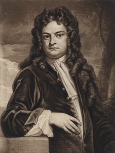 Sir Richard Steele (litho) af Godfrey (after) Kneller