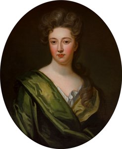 Portræt af Lady Diana Feilding (1659-1731), ca. 1679-1723 (olie på lærred) af Godfrey (studio of) Kneller