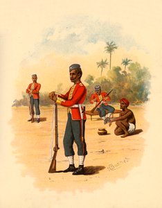11. bengalske indfødte infanteri, 1890. af Godfrey Douglas Giles