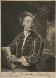 Alexander Pope, pub. 1716 af Godfrey Kneller
