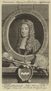 John Lord Somers, Lord High Chancellor of England af Godfrey Kneller