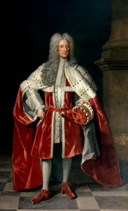 Portræt af Henry, 1. vicegraf St. John (1652-1742) i sin kroningsdragt, 1727