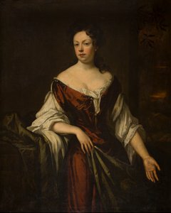 Portræt af en dame, ca. 1666-1723 (olie på lærred) af Godfrey Kneller