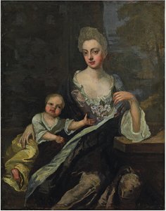 Portræt af en dame af Godfrey Kneller