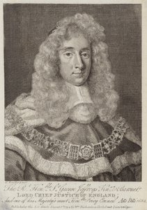 Sir George Jeffreys, walisisk dommer af Godfrey Kneller