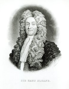 Sir Hans Sloane (1660-1753) graveret af William Home Lizars (1788-1859) til Sloanes erindringer i Jardine