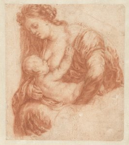 Kvinde, der ammer et barn Kunstbog eller studiealbum af Caspar Netscher (serietitel)