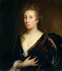 Portræt af kunstneren Rachel Ruysch af Godfried Schalcken