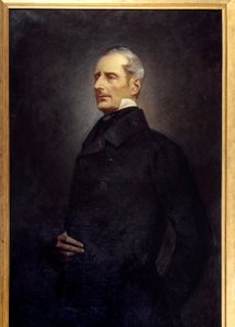 Portræt af Alphonse de Lamartine (1790 -1869) digter og politiker. Maleri af Gonzague Privat (1843 -?) af Gonzague Privat