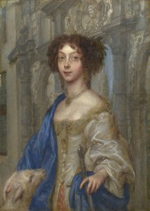 Portræt af en kvinde som Saint Agnes, ca. 1680.