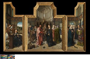 The Colibrant Triptych, ca. 1517 (olie på panel) af Goossen van der (1465 c.1538) Weyden
