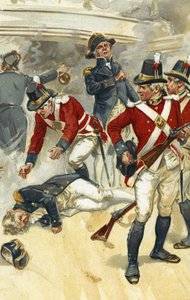 Admiral Lord Nelson blev dødeligt såret i slaget ved Trafalgar af Gordon Frederick Browne