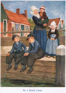 Holland: Ved en hollandsk kanal af Gordon Frederick Browne