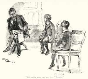 Illustration til The Story of the Treasure Seekers af E Nesbit (litho) af Gordon Frederick Browne