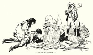 Illustration til The Story of the Treasure Seekers af E Nesbit (litho) af Gordon Frederick Browne