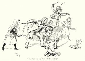 Illustration til The Story of the Treasure Seekers af E Nesbit (litho)