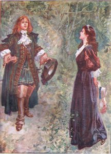 "Nu er jeg til din smag fætter?", fra Lorna Doone pub.by W & R Chambers Ltd, 1921 af Gordon Frederick Browne