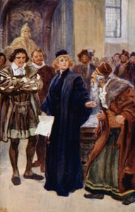 "Bliv lidt, jøde," sagde Portia af Gordon Frederick Browne