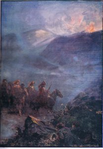 The War path of the Doones, fra Lorna Doone pub.by W & R Chambers Ltd, 1921 af Gordon Frederick Browne