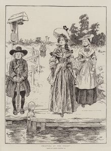 Venter på færgen af Gordon Frederick Browne