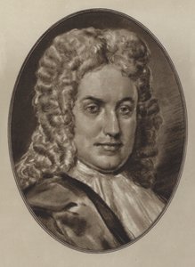 Daniel Defoe (litho) af Gordon Ross
