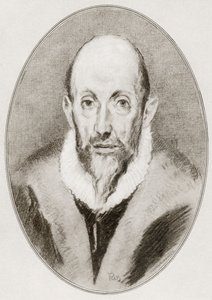 Domenikos Theotokopoulos, El Greco, fra levende biografier om store malere. af Gordon Ross
