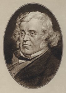 William Makepeace Thackeray (litho) af Gordon Ross