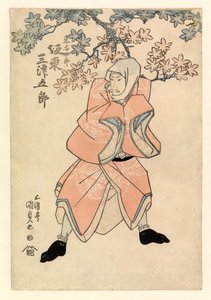 Skuespiller Bando Mitsugoro III, i delen af Tokoshiro eller muligvis Dojishiro, ca. 1808-25 (farvetræsnit)