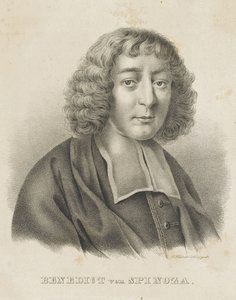 Portræt af Baruch Spinoza, ca. 1830-1840. af Gottfried Küstner