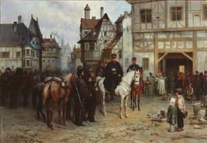 General Blücher med kosakkerne i Bautzen, 1885