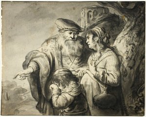 Udvisning af Hagar af Govaert Flinck