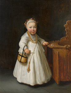 Pige ved en høj stol, 1640