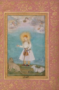 Akbar med løve og kalv, ca. 1630