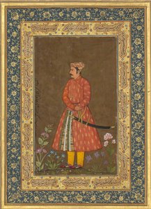 Portræt af Rup Singh, folio fra Shah Jahan-albummet, bagside: ca. 1615-20, recto: ca. 1500