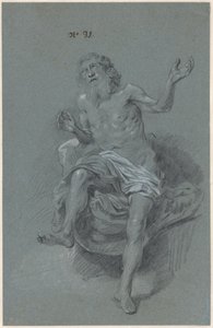 Siddende gammel mand af Govert Flinck (attributed to)