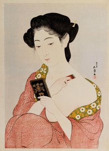 En kvinde i undertøj, 1918 af Goyo Hashiguchi