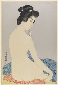 Kvinde efter bad, juli 1920 af Goyo Hashiguchi
