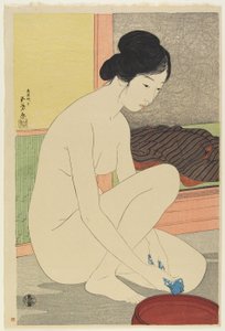 Kvinde i badet, oktober 1915 af Goyo Hashiguchi