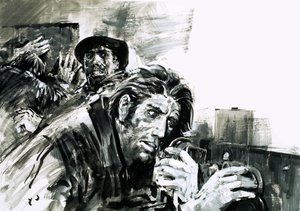 Et råb om hjælp fra den ungarske opstand (gouache på papir) af Graham Coton
