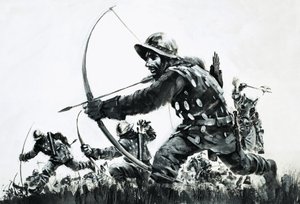 Bueskytter i slaget ved Bannockburn af Graham Coton